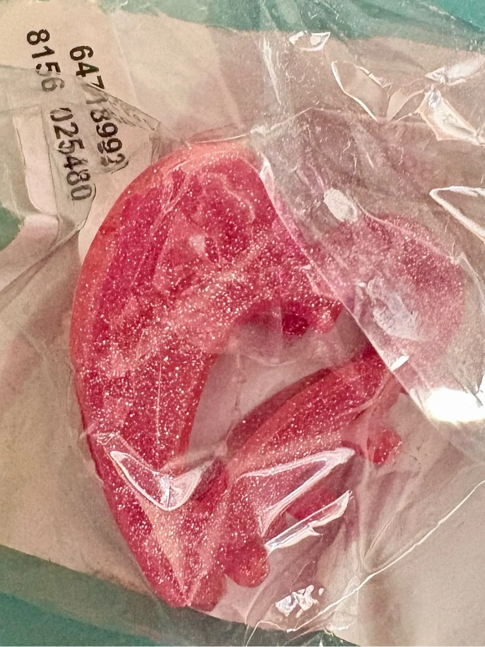 Free People Pink Glitter Hair Claw Clip